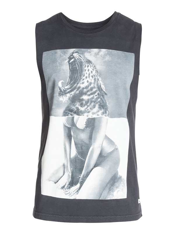 quiksilver, Unbroken Sleeveless T-Shirt, TARMAC (kta0) 0 Unbroken Sleeveless T-Shirt AQYZT03356 Quiksilver