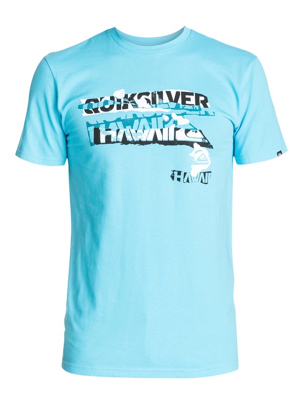 quiksilver, Ripped Hawaii T-Shirt, NORSE BLUE (bjf0) 0 Ripped Hawaii T-Shirt AQYZT03379 Quiksilver