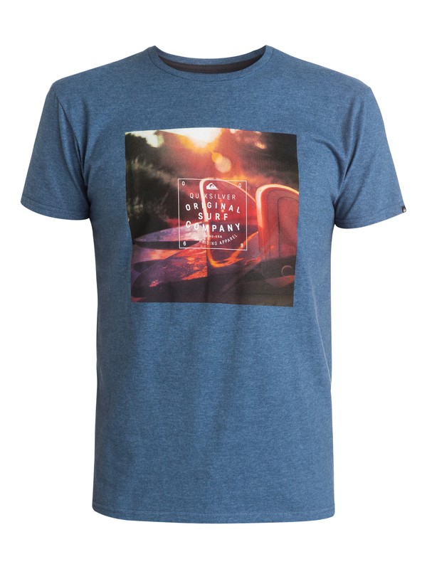 quiksilver, Arvo Glass Off Modern Fit Tee, DARK DENIM HEATHER (bsah) 0 Arvo Glass Off Modern Fit Tee AQYZT03431 Quiksilver