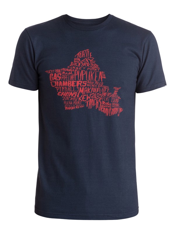 quiksilver, Secret Spots Tee, NAVY BLAZER (byj0) 0 Secret Spots Tee AQYZT03484 Quiksilver