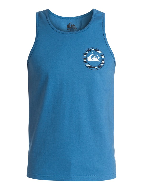 quiksilver, Flagged Tank, FEDERAL BLUE (bnc0) 0 Flagged Tank AQYZT03497 Quiksilver