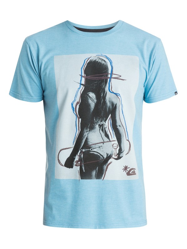 quiksilver, Skate Babe Modern Fit T-Shirt, NIAGARA HEATHER (bkth) 0 Skate Babe Modern Fit T-Shirt AQYZT03692 Quiksilver