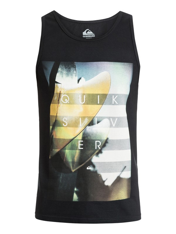 quiksilver, Hoyo Fins Tank, BLACK (kvj0) 0 Hoyo Fins Tank AQYZT03707 Quiksilver