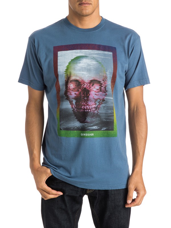 quiksilver, Skully Acid Modern Fit Tee, DARK DENIM (brq0) 0 Skully Acid Modern Fit Tee AQYZT03780 Quiksilver