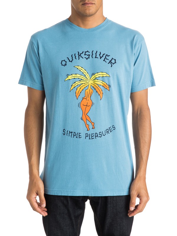 quiksilver, Island Pleasures Modern Fit Tee, NIAGARA (bkt0) 0 Island Pleasures Modern Fit Tee AQYZT03781 Quiksilver