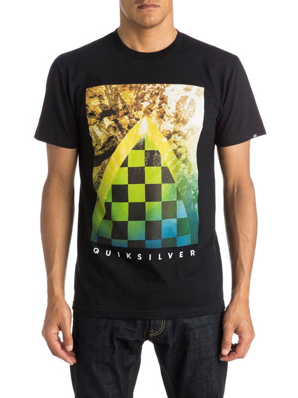 quiksilver, Checker Channel Tee, BLACK (kvj0) 0 Checker Channel Tee AQYZT03791 Quiksilver