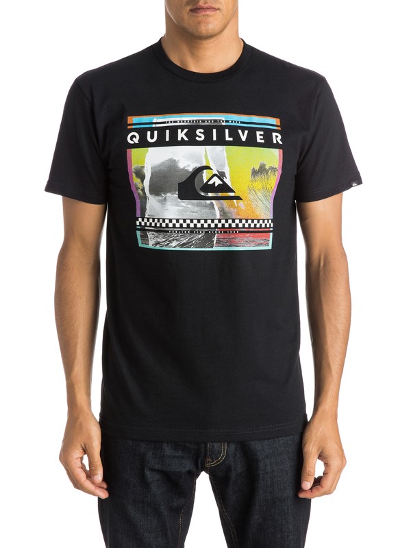 quiksilver, Sprayed Out Tee, BLACK (kvj0) 0 Sprayed Out Tee AQYZT03804 Quiksilver