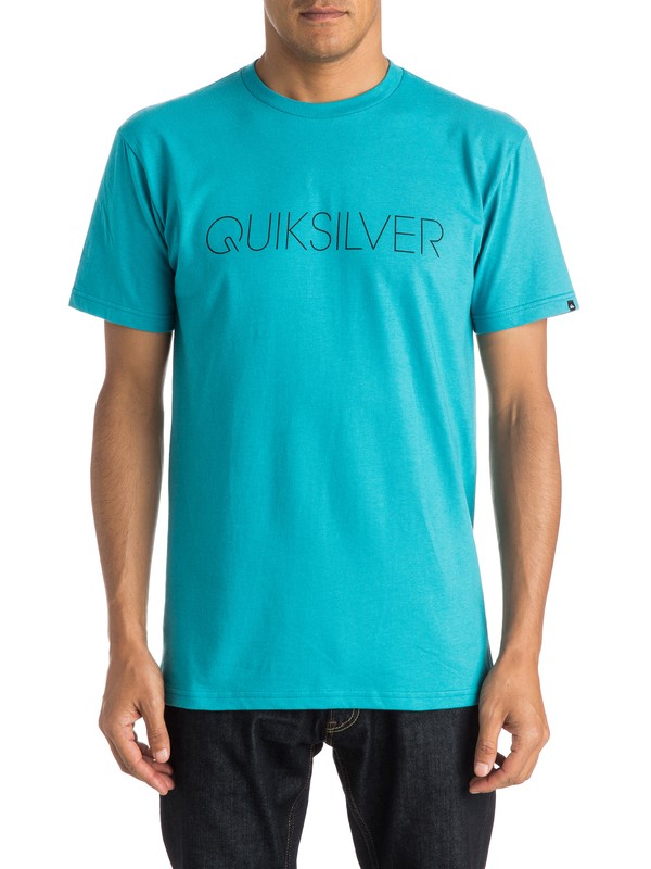 quiksilver, Thin Mark Tee, BISCAY BAY (bpw0) 0 Thin Mark Tee AQYZT03805 Quiksilver