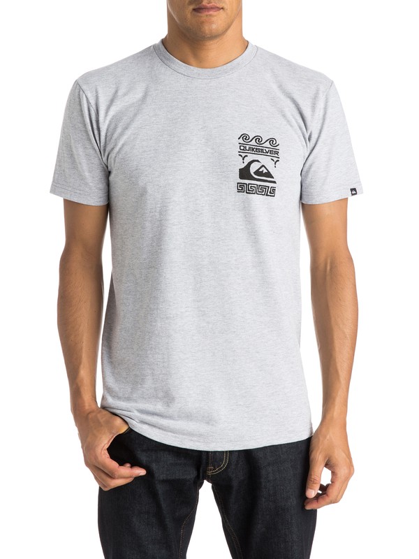 quiksilver, Wallstreet Tee, ATHLETIC HEATHER (sgrh) 0 Wallstreet Tee AQYZT03806 Quiksilver