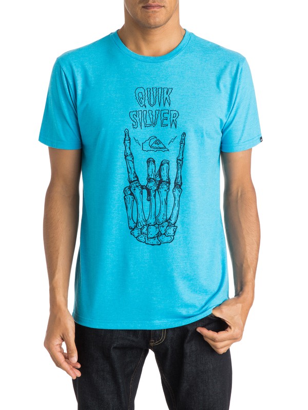 quiksilver, Gravestone Modern Fit Tee, DIVA BLUE HEATHER (bneh) 0 Gravestone Modern Fit Tee AQYZT03810 Quiksilver