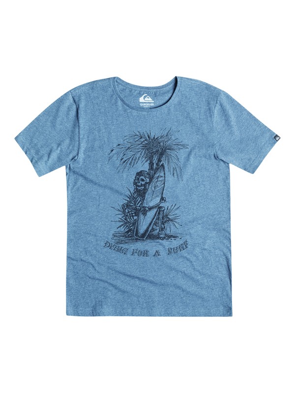 quiksilver, Dying For Surf Modern Fit Tee, DIVA BLUE HEATHER (bneh) 0 Dying For Surf Modern Fit Tee AQYZT03812 Quiksilver