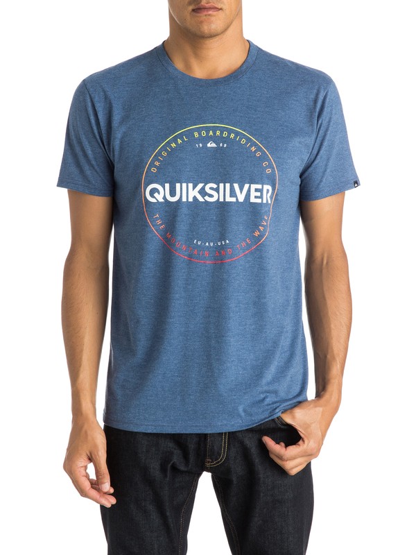 quiksilver, Timepiece Modern Fit Tee, DARK DENIM HEATHER (bsah) 0 Timepiece Modern Fit Tee AQYZT03813 Quiksilver