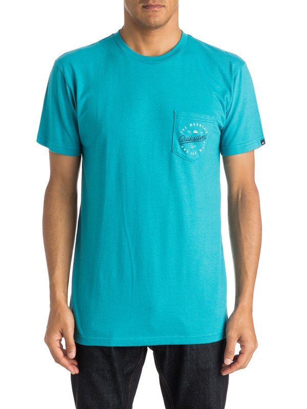 quiksilver, Scriptville Tee, BISCAY BAY (bpw0) 0 Scriptville Tee AQYZT03817 Quiksilver