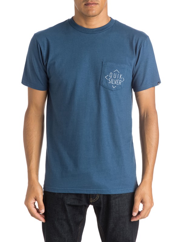 quiksilver, Simple - Pocket T-Shirt, DARK DENIM (brq0) 0 Simple - Pocket T-Shirt AQYZT03987 Quiksilver