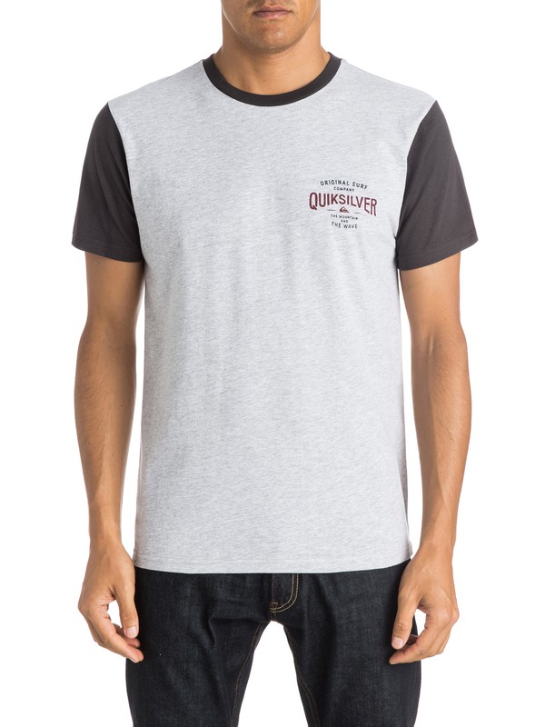 quiksilver, Sanders T-Shirt, ATHLETIC HEATHER (sgrh) 0 Sanders T-Shirt AQYZT03990 Quiksilver