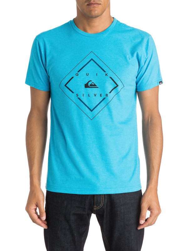 quiksilver, D Day T-Shirt, DIVA BLUE HEATHER (bneh) 0 D Day T-Shirt AQYZT03993 Quiksilver