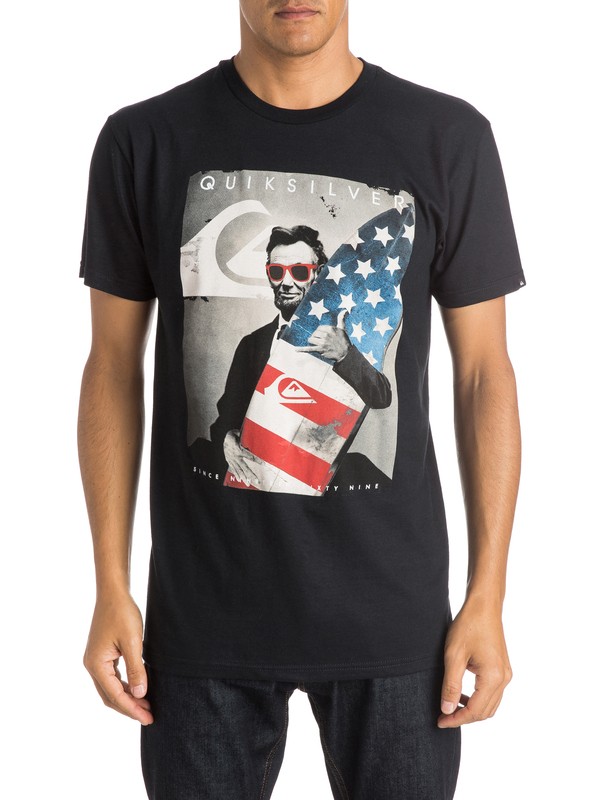 quiksilver, Abe - T-Shirt, BLACK (kvj0) 0 Abe - T-Shirt AQYZT04017 Quiksilver
