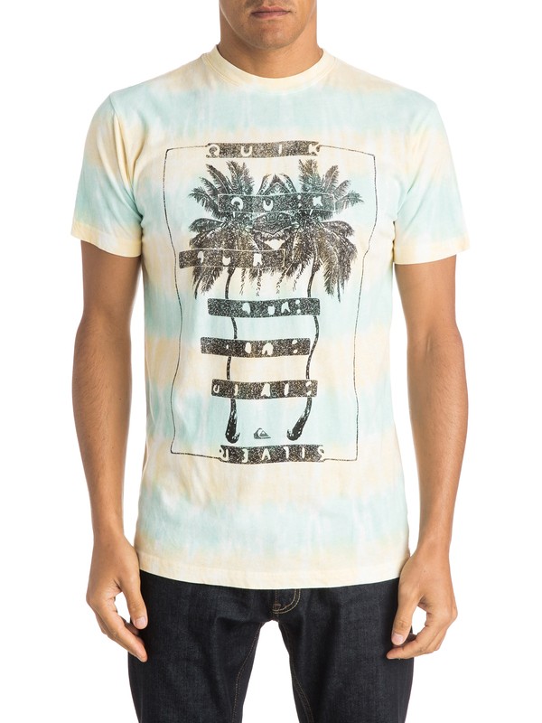 quiksilver, Acid Palms T-Shirt, BLUEFISH (bgz0) 0 Acid Palms T-Shirt AQYZT04018 Quiksilver