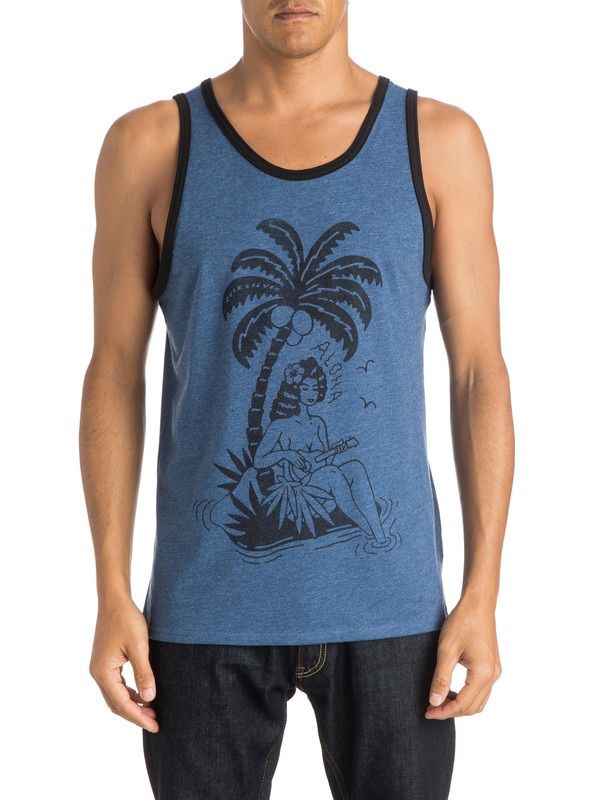 quiksilver, High Tide Tank, DARK DENIM HEATHER (bsah) 0 High Tide Tank AQYZT04049 Quiksilver