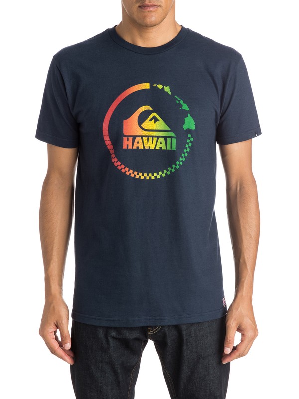 quiksilver, Island Time - T-Shirt, NAVY BLAZER (byj0) 0 Island Time - T-Shirt AQYZT04052 Quiksilver