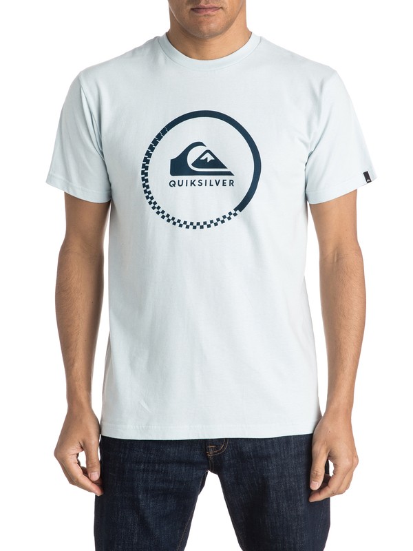 quiksilver, Active Logo Tee, BALLAD BLUE (bej0) 0 Active Logo Tee AQYZT04096 Quiksilver
