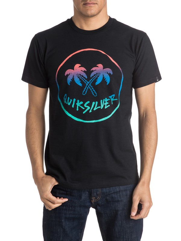 quiksilver, Joker Palms Tee, BLACK (kvj0) 0 Joker Palms Tee AQYZT04101 Quiksilver