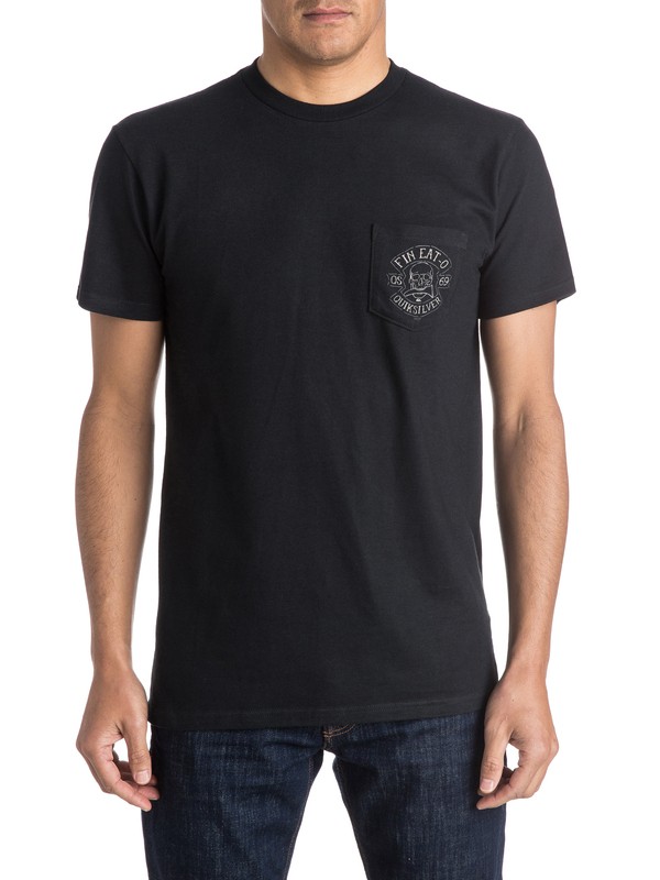 quiksilver, Fin Eat O Tee, BLACK (kvj0) 0 Fin Eat O Tee AQYZT04118 Quiksilver