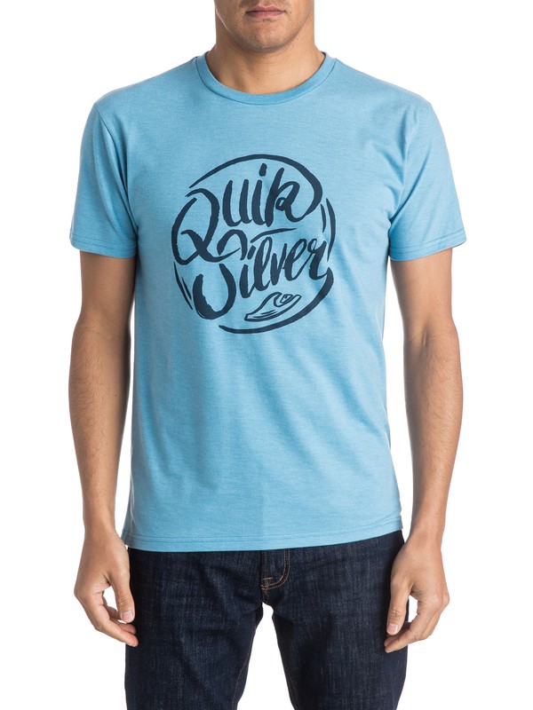 quiksilver, Riverside Tee, NIAGARA HEATHER (bkth) 0 Riverside Tee AQYZT04120 Quiksilver