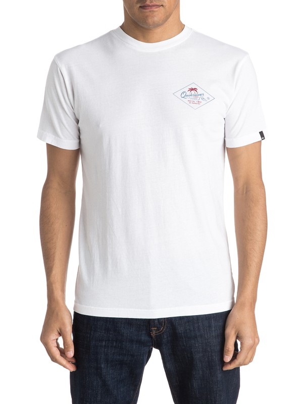 quiksilver, Volcano Tee, WHITE (wbb0) 0 Volcano Tee AQYZT04129 Quiksilver