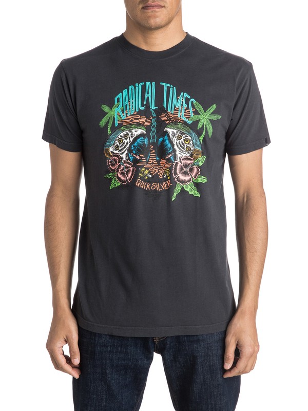 quiksilver, Psycho Perro Tee, TARMAC (kta0) 0 Psycho Perro Tee AQYZT04134 Quiksilver