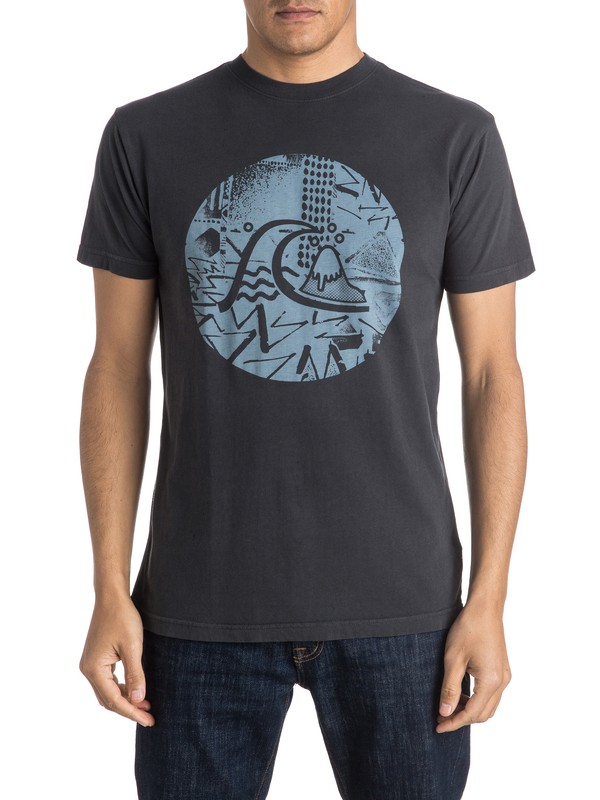 quiksilver, Labyrinth Logo Tee, TARMAC (kta0) 0 Labyrinth Logo Tee AQYZT04139 Quiksilver