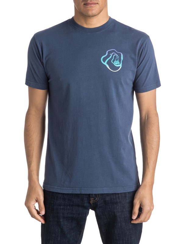 quiksilver, Warped Logo Tee, NIGHTSHADOW BLUE (bpt0) 0 Warped Logo Tee AQYZT04140 Quiksilver