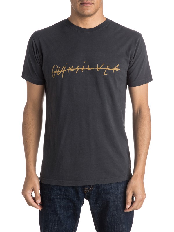 quiksilver, Signature Tee, TARMAC (kta0) 0 Signature Tee AQYZT04142 Quiksilver