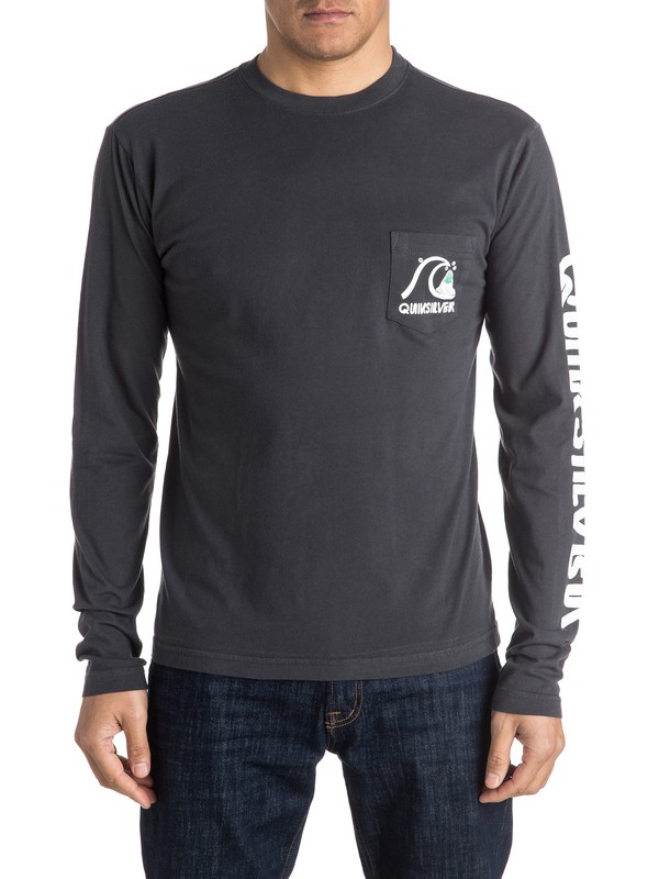 quiksilver, Bubble Long Sleeve Tee, TARMAC (kta0) 0 Bubble Long Sleeve Tee AQYZT04170 Quiksilver