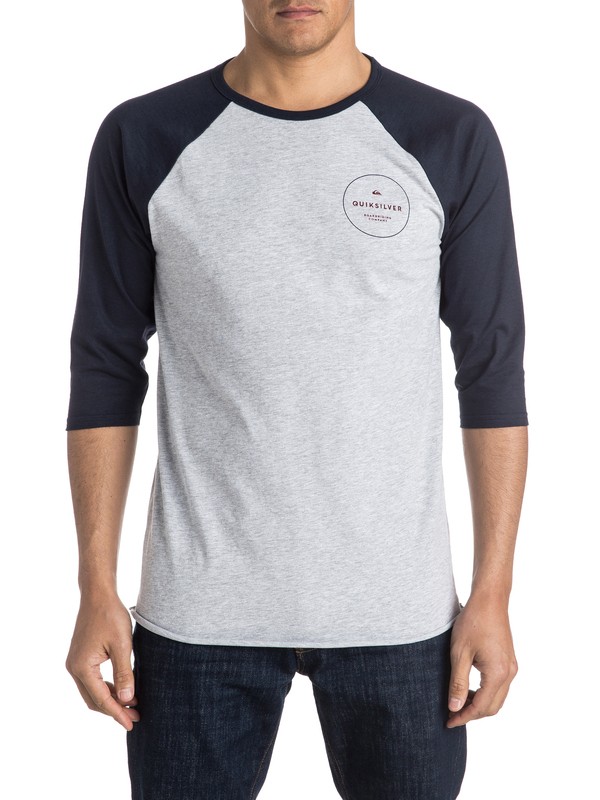 quiksilver, Camiseta de Manga 3/4 Stabbed Raglan, ATHLETIC HEATHER (sgrh) 0 Camiseta de Manga 3/4 Stabbed Raglan AQYZT04177 Quiksilver
