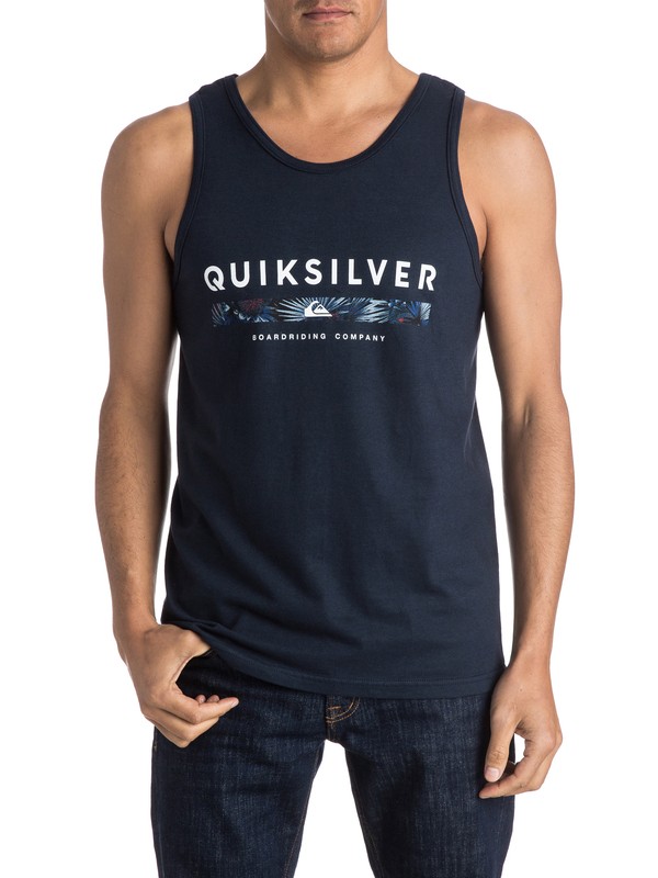 quiksilver, Muscle Tank Under Score, NAVY BLAZER (byj0) 0 Muscle Tank Under Score AQYZT04180 Quiksilver