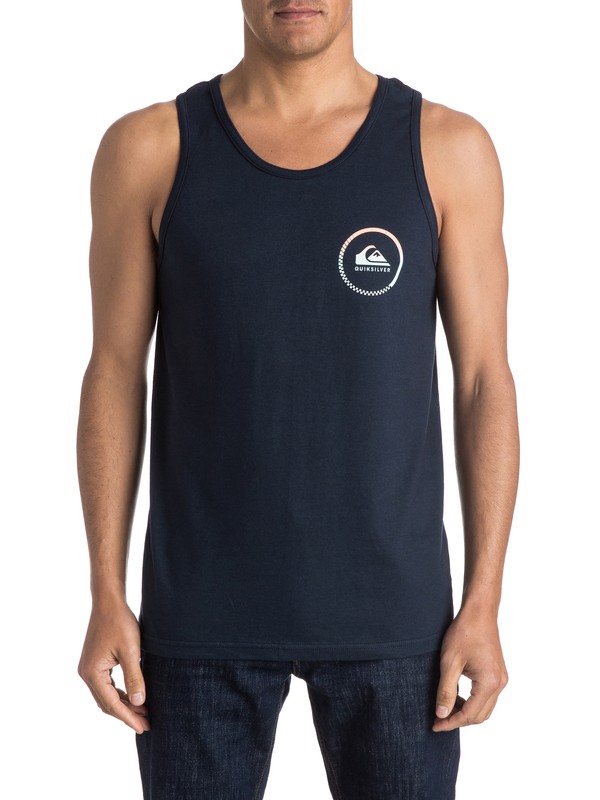 quiksilver, Active Logo Tank, NAVY BLAZER (byj0) 0 Active Logo Tank AQYZT04181 Quiksilver