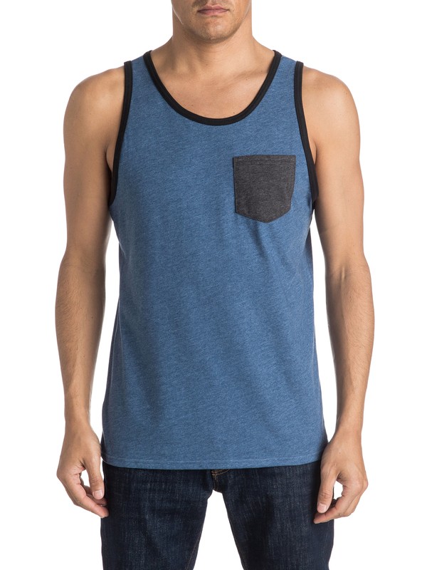 quiksilver, Choice Pocket Tank, DARK DENIM HEATHER (brqh) 0 Choice Pocket Tank AQYZT04183 Quiksilver