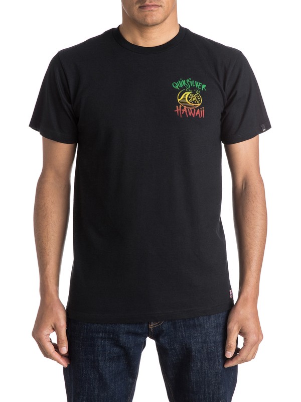 quiksilver, Eruption Tee, BLACK (kvj0) 0 Eruption Tee AQYZT04206 Quiksilver