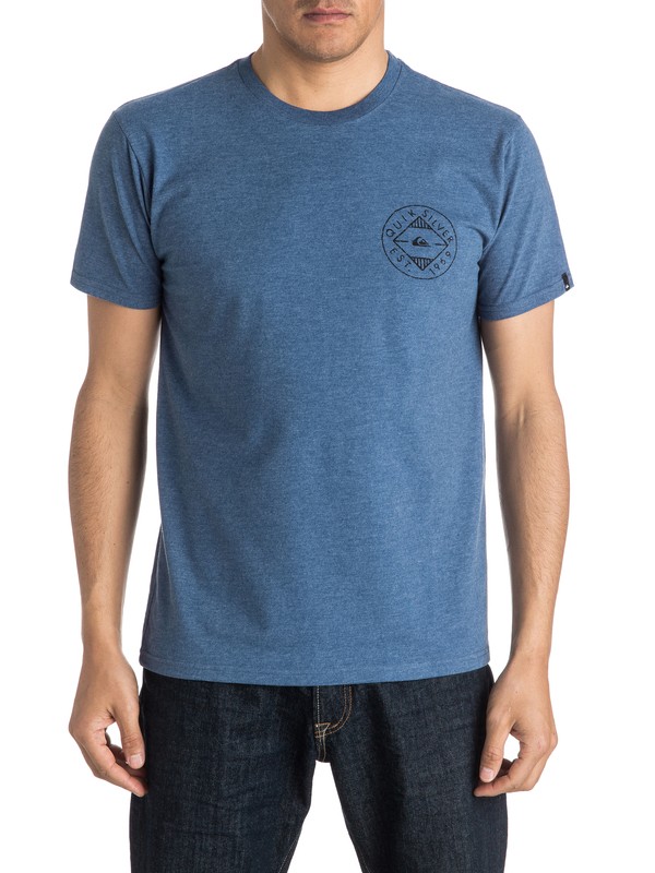 quiksilver, Tribe Circle Tee, DARK DENIM HEATHER (brqh) 0 Tribe Circle Tee AQYZT04297 Quiksilver