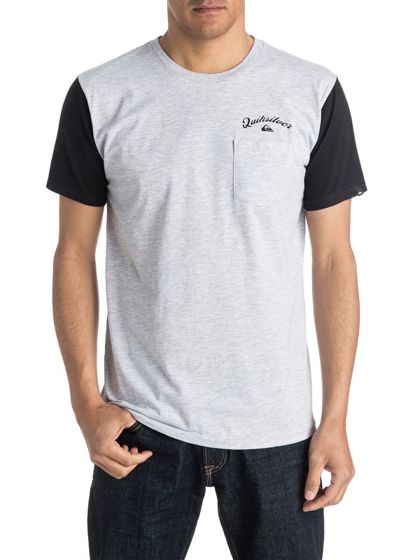 quiksilver, Round Tail Tee, ATHLETIC HEATHER (sgrh) 0 Round Tail Tee AQYZT04301 Quiksilver