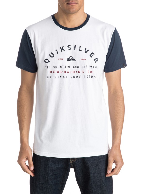 quiksilver, North Point Tee, WHITE (wbb0) 0 North Point Tee AQYZT04302 Quiksilver