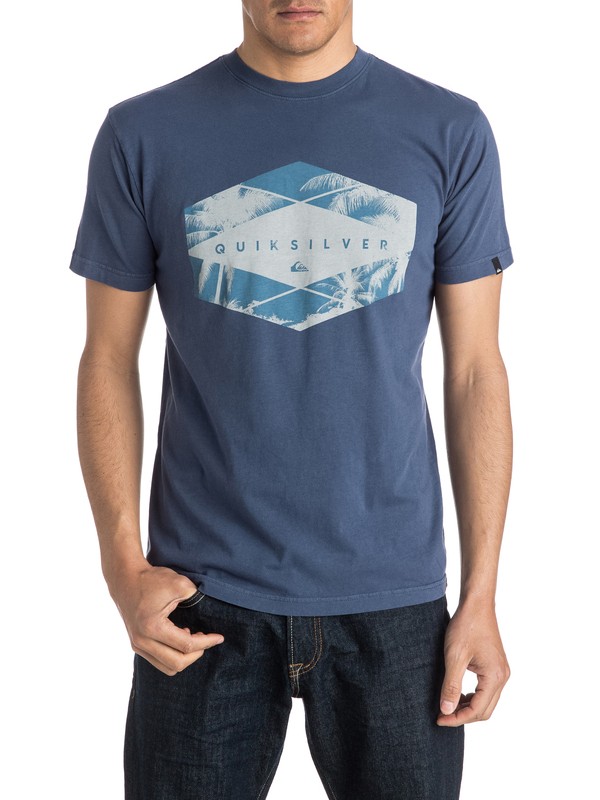 quiksilver, Memory Pleasure Tee, NIGHTSHADOW BLUE (bpt0) 0 Memory Pleasure Tee AQYZT04310 Quiksilver