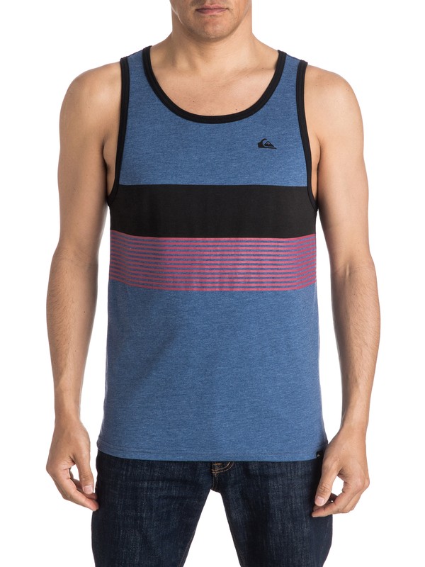 quiksilver, Baxter Tank, DARK DENIM HEATHER (brqh) 0 Baxter Tank AQYZT04328 Quiksilver