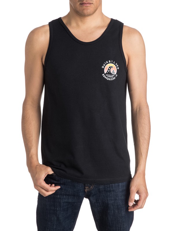 quiksilver, Faded Time Tank, BLACK (kvj0) 0 Faded Time Tank AQYZT04335 Quiksilver