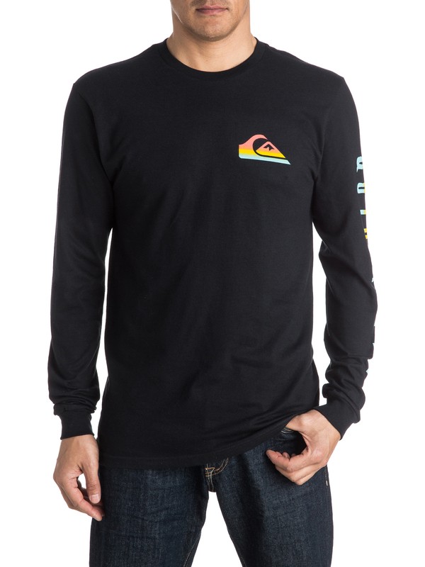 quiksilver, New Neon Long Sleeve Tee, BLACK (kvj0) 0 New Neon Long Sleeve Tee AQYZT04339 Quiksilver