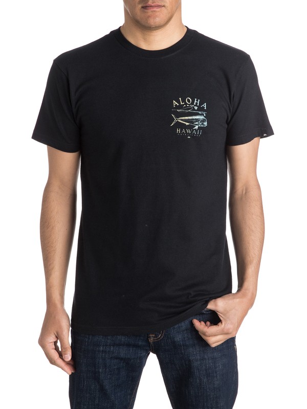 quiksilver, Island Mahi Tee, BLACK (kvj0) 0 Island Mahi Tee AQYZT04362 Quiksilver