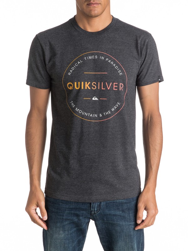 quiksilver, Free Zone - T-Shirt, CHARCOAL HEATHER (ktah) 0 Free Zone - T-Shirt AQYZT04402 Quiksilver