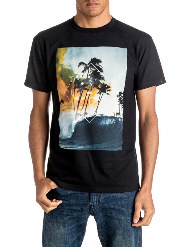 quiksilver, Wave Thunder - T-Shirt, BLACK (kvj0) 0 Wave Thunder - T-Shirt AQYZT04409 Quiksilver