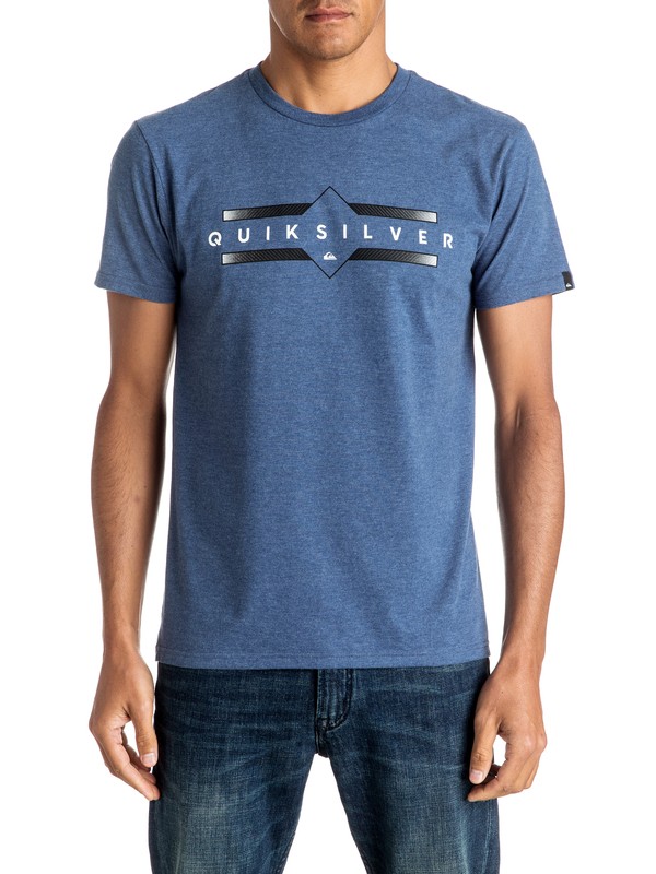 quiksilver, Reborn Tee, DARK DENIM HEATHER (brqh) 0 Reborn Tee AQYZT04415 Quiksilver